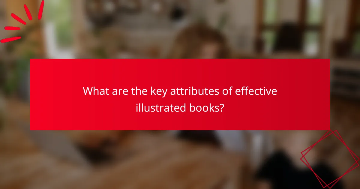 What are the key attributes of effective illustrated books?